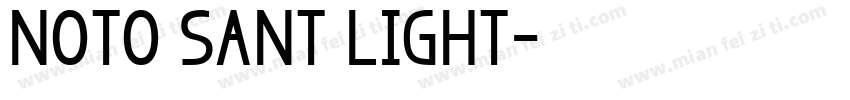 noto sant light字体转换